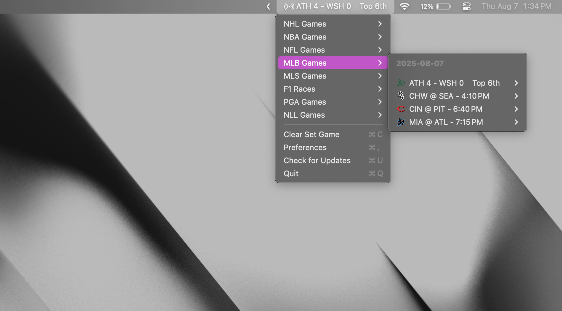 Menubar Pinning